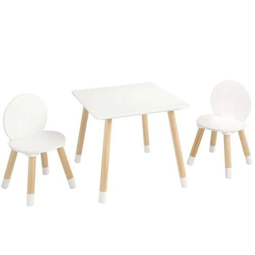 Ensemble Table Et 2 Chaises Pour Enfants-Duoku-Table Multi-Activités-Pour L'art, L'artisanat, L'apprentissage Et Le Jeu