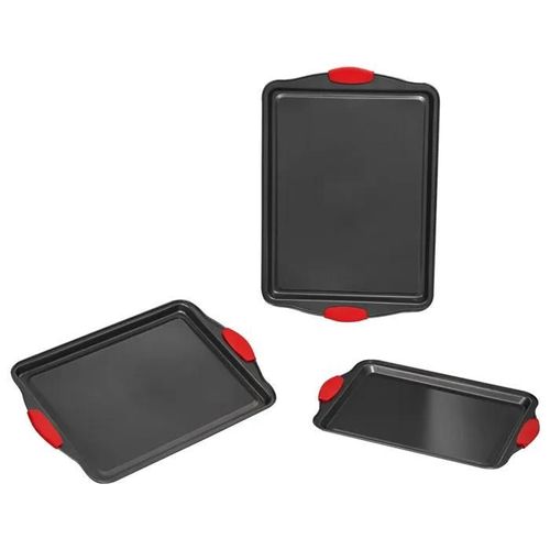 Ensemble De Moules À Pâtisserie-Duoku-3 Pièces-En Acier Au Carbone Antiadhésif-Polyvalents Pour Biscuits-Gâteaux-Muffins-Pain