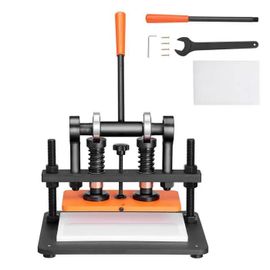 Machine De Découpe De Cuir-Duoku- 11 X 5,5 Pouces- Course De Pression 0,47 Pouce- Arbres De Guidage Doubles Durables
