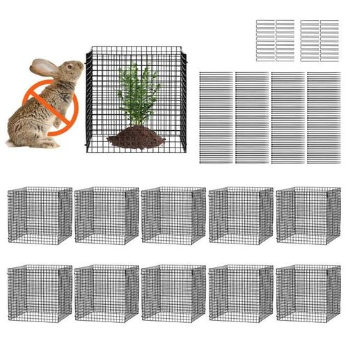 Lot De 10 Cages Grillagées Pour Plantes-Duoku-30,5 X 30,5 Cm-Clôtures Extérieures Pour Plantes Pour Fleurs, Légumes