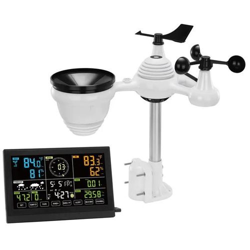 Station Météo - DUOKU - 7 en 1 - Moniteur Numérique - Température et Humidité - Couleur Blanc