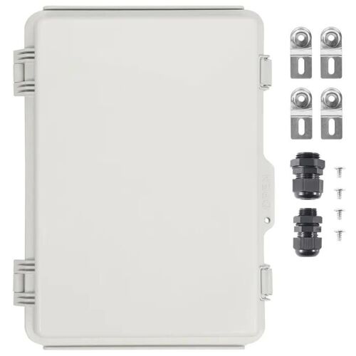 Boîte de Jonction Électrique Extérieure-Duoku-16,93 x 12,99 x 7,09 po-Boîtier en Plastique ABS avec Couvercle à Charnière et Loquet
