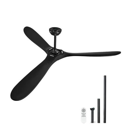 Ventilateur Plafond de 72 Pouces-Duoku-Sans Lumière-Télécommande à 6 Vitesses-Ventilateur Extérieur Encastré à Profil Bas Moderne