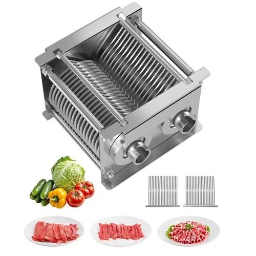 Jeu de Lames 5 mm-Duoku- pour Coupe-viande Professionnel- Trancheuse en Acier Inoxydable- Lame de Rechange SJY-DQ90