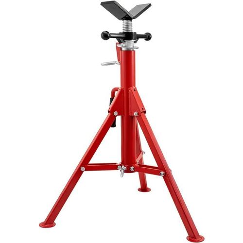 Support Chandelle À Tuyaux-Duoku-Charge De 1134 Kg-Hauteur Réglable De 28" À 52"-Pliable Portable-Corps En Acier Au Carbone