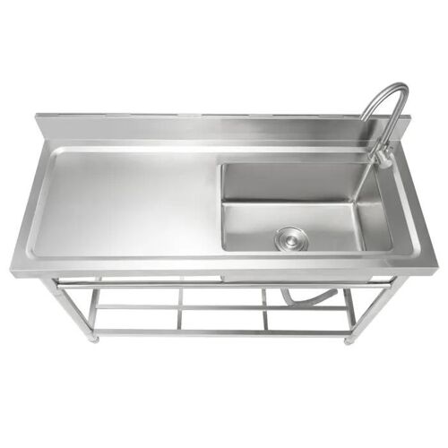 Évier Utilitaire - DUOKU - S3-2 - Acier Inoxydable - 1 Compartiment - 50 cm x 100 cm