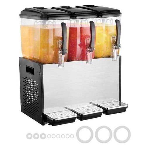 Distributeur de Boissons Commerciales-Duoku-3 réservoirs de 12 L-Refroidissement de 45 °F à 54 °F-pour Restaurants et Bars