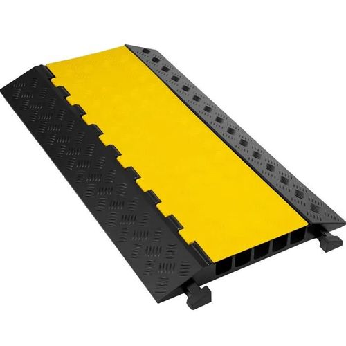Protecteurs De Câbles En Caoutchouc À 5 Canaux-Duoku-66 000 Lb-Rampe De Cordon Robuste Ralentisseurs De Vitesse Pour Allée