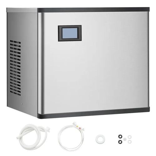 Machine à Glaçons Commerciale-Duoku-136 kg/24 h-Tête Autonettoyante-Idéale pour les Entreprises, les Cuisines