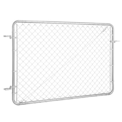 Portillon De Jardin - Duoku - Ajustable - Acier Galvanisé - 183x122 Cm - Résistant À La Corrosion