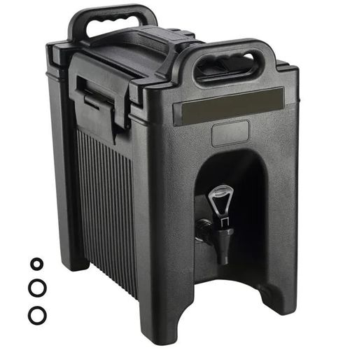 Distributeur de Boissons Isotherme-Duoku- 2,5 Gallons- Qualité Alimentaire- avec Couche PU de 0,9 po- Robinet à Deux Étages