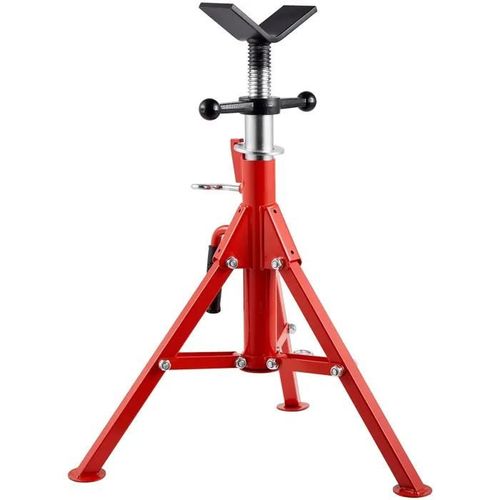 Support Chandelle À Tuyau-Duoku-Charge De 1134 Kg-Tête En V-Capacité De 1/8"-12"-Hauteur Réglable De 24"-42"