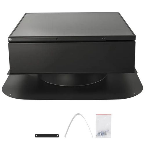 Ventilateur Solaire de Toit 35 W-Duoku-avec Thermostat Intelligent-Débit d'air de 2400 CFM-Moteur Sans Balais Intégré