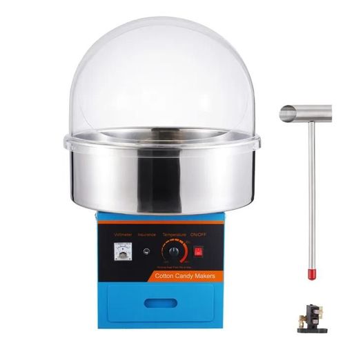 Machine à Barbe à Papa Electrique-Duoku-1000 W-Machine à Barbe à Papa Commerciale-Bol en Acier Inoxydable-Bleu