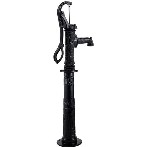 Pompe à Eau Manuelle-Duoku-avec Support-15,7 x 9,4 x 53,1 pouces-Pompe à Pichet en Fonte de 26 pouces-Design Rustique