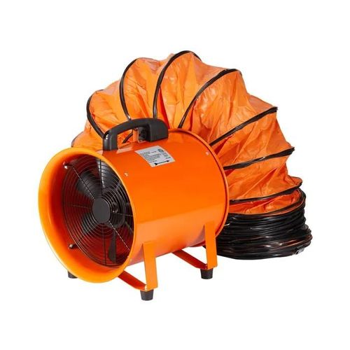 Ventilateur Portable-Duoku-900 W-Ventilateur Cylindrique Robuste avec Tuyau de 10 m-5175 CFM pour la Poussière