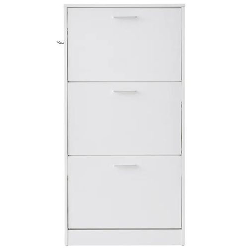 Armoire À Chaussures-Duoku-3 Tiroirs Rabattables-Organiseur De Rangement Pour Chaussures D'entrée-Avec Crochets Latéraux