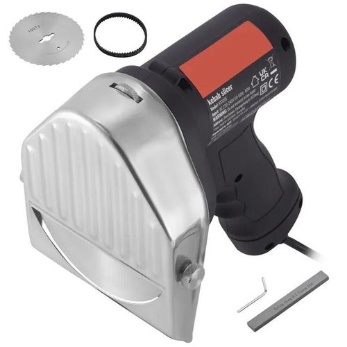 Couteau Shawarma Électrique-Duoku-Couteau à Kebab Turc Professionnel 80 W-Coupe-gyroscope Commercial en Acier Inoxydable-2 Lames