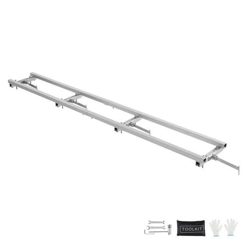 Système de Guidage de Fraiseuse sur Rail-Duoku-de 9 pi-Guide de Fraisage Réglable en Aluminium avec 4 Kits de Barres Transversales