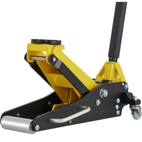 Cric de Sol à Profil Bas-Duoku-1,5 Tonne-Cric de Course en Aluminium et Acier avec Deux Pistons-Plage de Levage de 80 mm à 365 mm