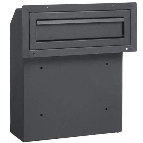 Boîte aux Lettres-Duoku-avec Serrure à Combinaison-Gris Foncé-Stockage du Courrier Sécurisé et Élégant