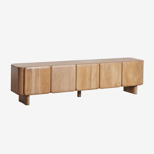 Meuble Tv 215x45 Cm En Bois De Manguier Miller Bois De Mangue