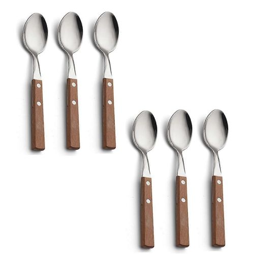 Cuillère À Nourriture Occidentale Avec Manche En Bois Cuillère À Glace Domestique Cuillère De Cuisine