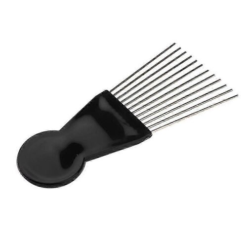 Peigne Démêlant À Dents Larges Pour Cheveux Afro Bouclés,Outil De Brosse De Coiffage Naturel - Noir