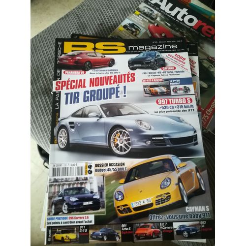 Rs Magazine 105 De 2010 997 Turbo S Phase 2,997 Gt3r Hybride,993 Carrera 4,Carrera Rs Cs,996 Gt2,Cayman S,911 Carrera 2.7,996 Carrera 3.6,Turbo 3.6s,911 2.4s