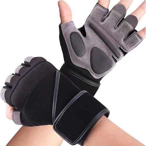 1 Paire De Gants De Gymnastique De Musculation Pour Hommes Et Femmes,Haltérophilie,Haltères,Entraînement,Gants De Fitness Antidérapants,Crossfit,Exercice D'entraîn - Type 1 Pair Black E-Xl(22-24cm)