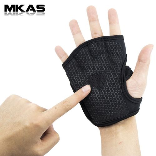 Gants De Fitness Respirants En Silicone,Paume Creuse Dans Le Dos,Gants De Gymnastique Antidérapants,Haltérophilie,Entraînement Sur La Paume,Haltère,Musculation - Type L