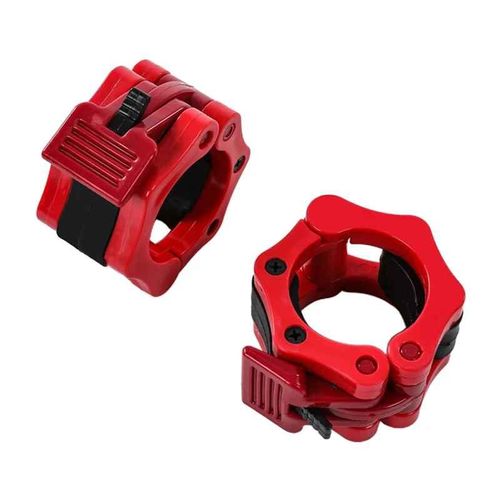 Colliers D'haltères Spinlock À Dégagement Rapide,Pinces De Barre De Poids Pour L'haltérophilie Et La Musculation, - Type 2 Pcs Red-30mm