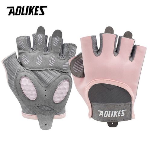 Aolikes 1 Paire De Gants De Gymnastique Musculation Sport Fitness Haltère Entraînement Gants Respirants Pour Crossfit Musculation Entraînement - Type Type B-Pink-M