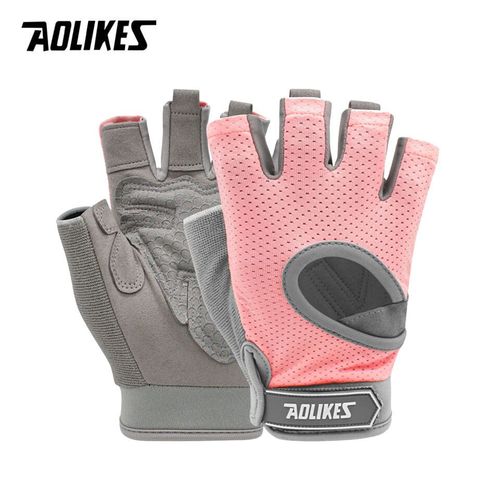 Aolikes 1 Paire De Gants De Gymnastique Musculation Sport Fitness Haltère Entraînement Gants Respirants Pour Crossfit Musculation Entraînement - Type Type A-Pink-M