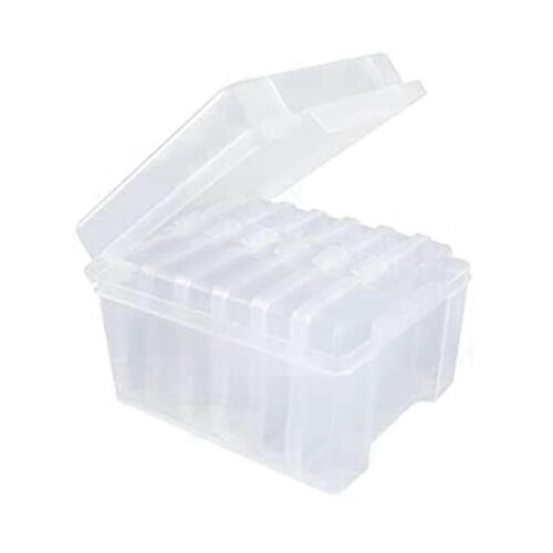 Boîte de rangement photo 4x6 pour Photos,stockage de graines,cartes - peut contenir 600 impressions,étui de rangement durable
