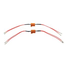 2x Moto Led Charge Décodage Résistance 25w Pour Clignotant Flash Light Truck