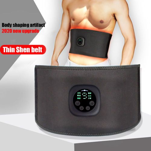 Entraîneur De Taille Électrique Intelligent,Toner Musculaire Abdominal Ems,Ceinture De Fitness,Équipement D'entraînement,9 Niveaux De Vibration