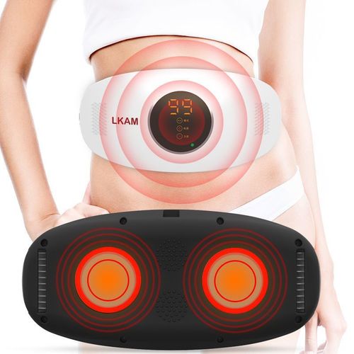 Ceinture De Massage Amincissante,Stimulateur Musculaire Pour Perdre Du Poids,Pour Le Ventre,Vibration,Massage Corporel À La Maison -Blanc