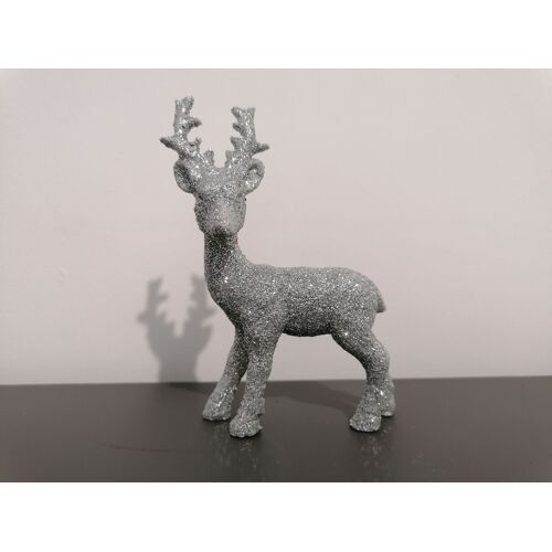 NOEL - Cerf gris pailleté