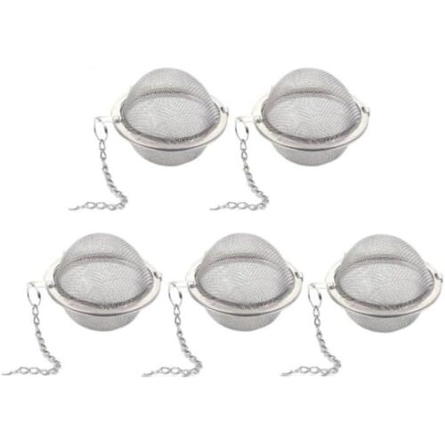 Lot De 5 Boules À Thé En Acier Inoxydable 304