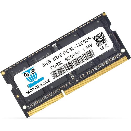CMJAAGUR-Modules Mémoire Ram Ddr3/Ddr3L 1600 Mhz Pc3L-12800 (Pc3-12800) Cl11 Sodimm 2Rx8 1,35 V 204 Broches Non-Ecc So-Dimm Ordinateur Portable, 8Gb-Pc3L-12800S-Noirx1[M1347]