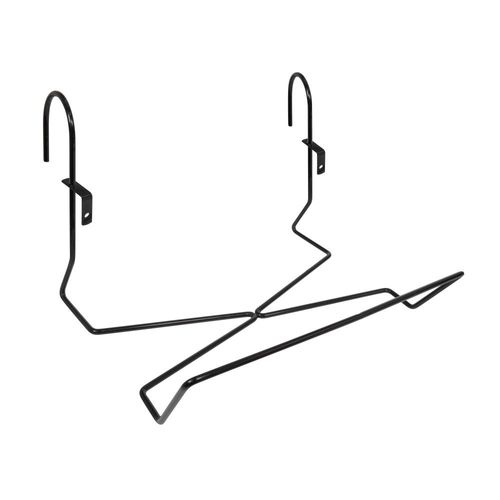 Support Jardinière ""Basics"" Crochet Fer Rond Noir 19 X 35 Cm - Acier Époxy