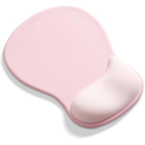 Ergonomic Mouse Pad with Gel Wrist Rest (Pink)