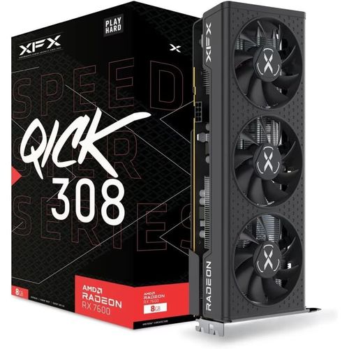 ASFASFq-XFX Carte Graphique 8 GB GDDR6 8 GB RAM AMD Radeon RX 7600