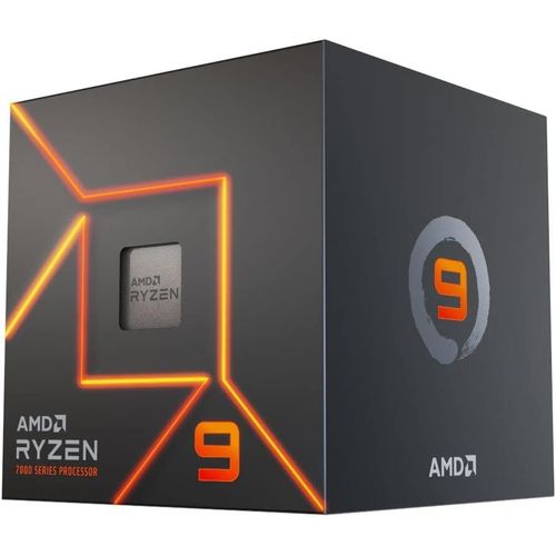 ASFASFq-AMD Ryzen 9 7900 Processeur (Radeon Graphique Intégré, 12 C?urs/24 Threads, 65W TDP, Socket AM5, Cache 76Mo, jusqu'à 5,4 GHz Fréquence Boost, avec Ventilateur wraith Prism