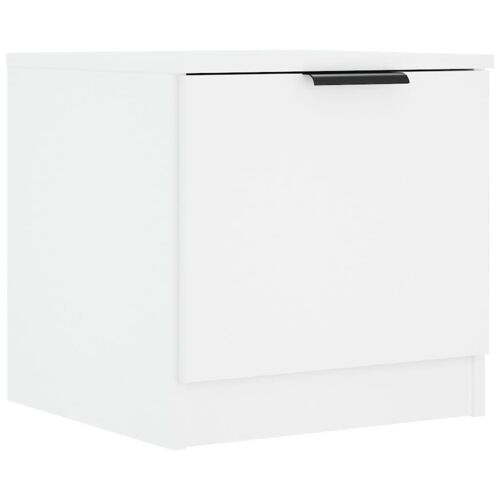 Vidaxl Table De Chevet Blanc 40x39x40 Cm