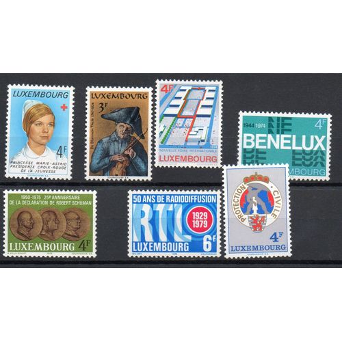 Luxembourg Timbres Divers 1974-1976
