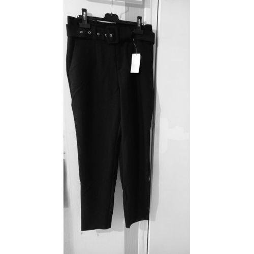 Pantalon Noir Avec Ceinture Kiabi