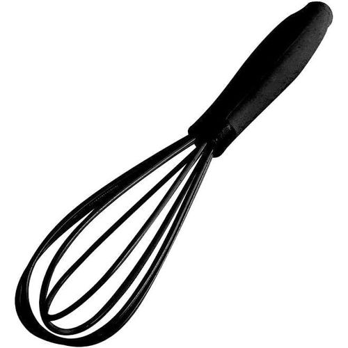 CFRY-1 mini fouet noir en silicone, anti-adhésif, batteur à lait et ?ufs, fouet de cuisine pour la cuisine, la pâtisserie, le mélange, le mélange, 17 cm, ustensiles de cuisine, fouets, fouets de cuis