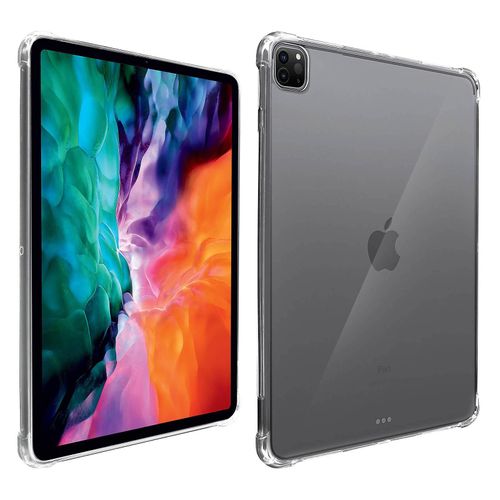 Coque Ipad Pro 12.9 2021, 2020 Et 2018 Silicone Coins Bumper Transparent